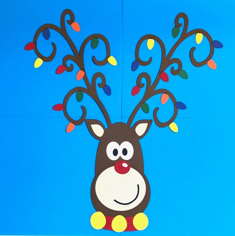 Reindeer Bulletin Board Christmas Bulletin Board Reindeer | Etsy
