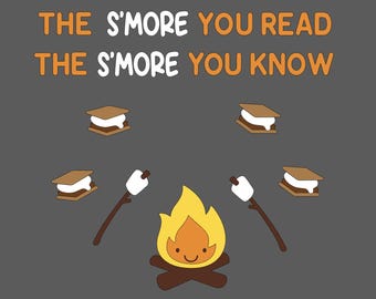 Reading Bulletin Board Kit S'more Reading Library Decor Camping S'more Bulletin Board Set