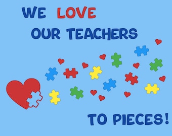 Teacher Appreciation Bulletin Board, Reading Bulletin Board, Library Bulletin Board, Puzzle Bulletin Board, Classroom Decor