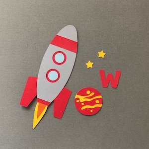 Multiple Piece Space Bulletin Board, Classroom Bulletin Board Set, Rocket Themed Bulletin Board, Space Themed Classroom, Galaxy Class Decor