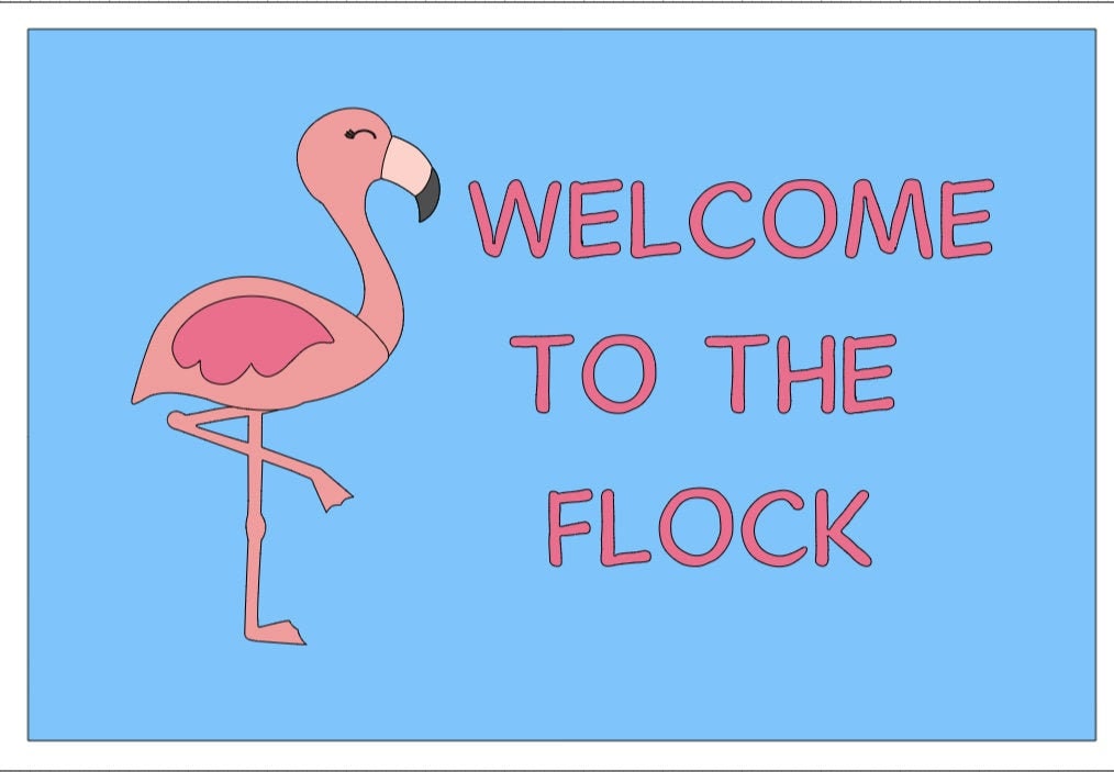Teachers School Bulletin Board Cutouts,  Flamingo Classroom Bulletin Board, Back to School Bulletin Board, Flamingo Classroom Theme