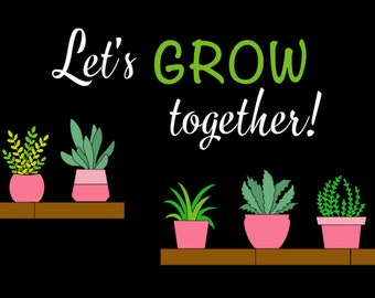 Spring Bulletin Board, Let's Grow Together Bulletin Board, Succulent Bulletin Board,  Growth Mindset Bulletin Board, Classroom decoration