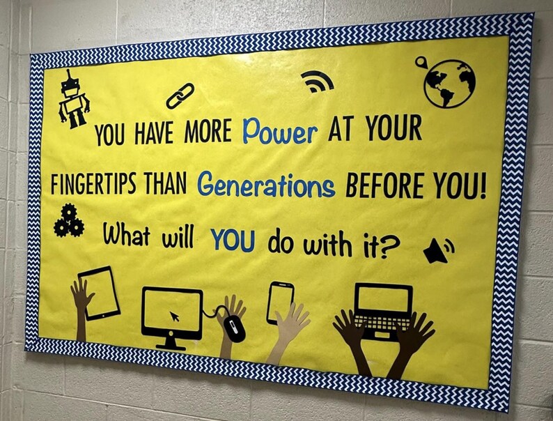 Medium Sized Technology Bulletin Board, Computer Class Bulletin Board ...