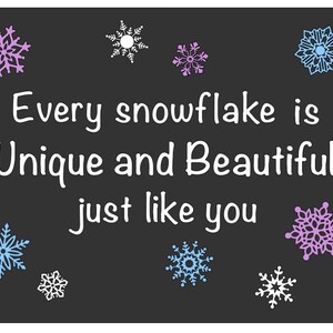 Winter Bulletin Board Cutouts, Snowflake Bulletin Board, Winter ...