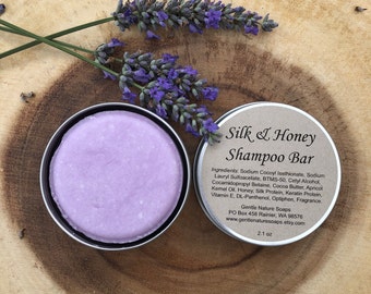 Lavender Essential Oil Silk & Honey Shampoo Bar