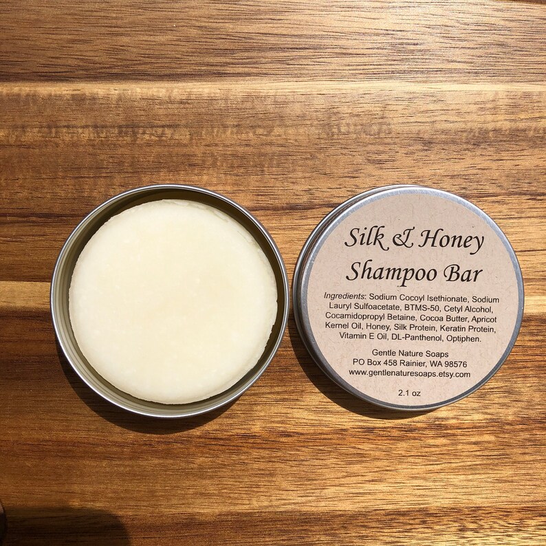 Unscented Silk & Honey Shampoo Bar image 1