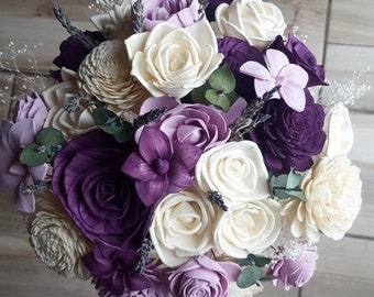 purple bouquet etsy