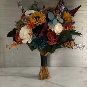 Fall wildflower bouquet | wedding bouquet | sola wood flowers