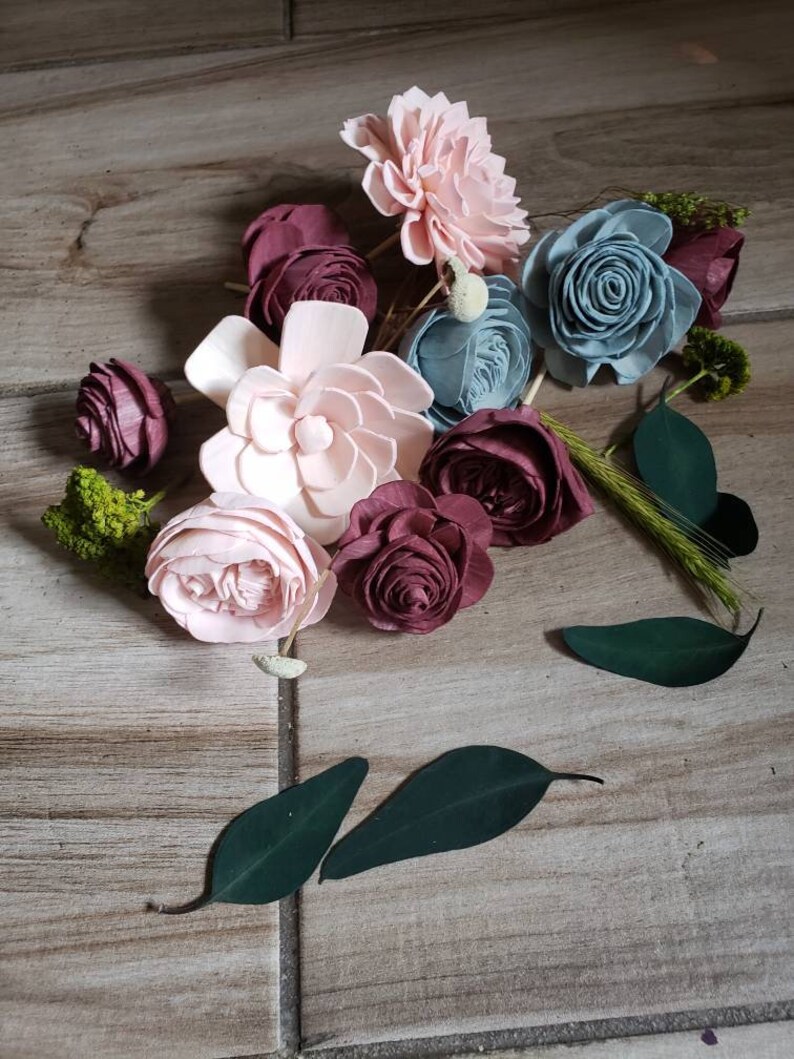 Cake Flowers Cake Topper Sola Wood Flowers CUSTOM COLORS Etsy
