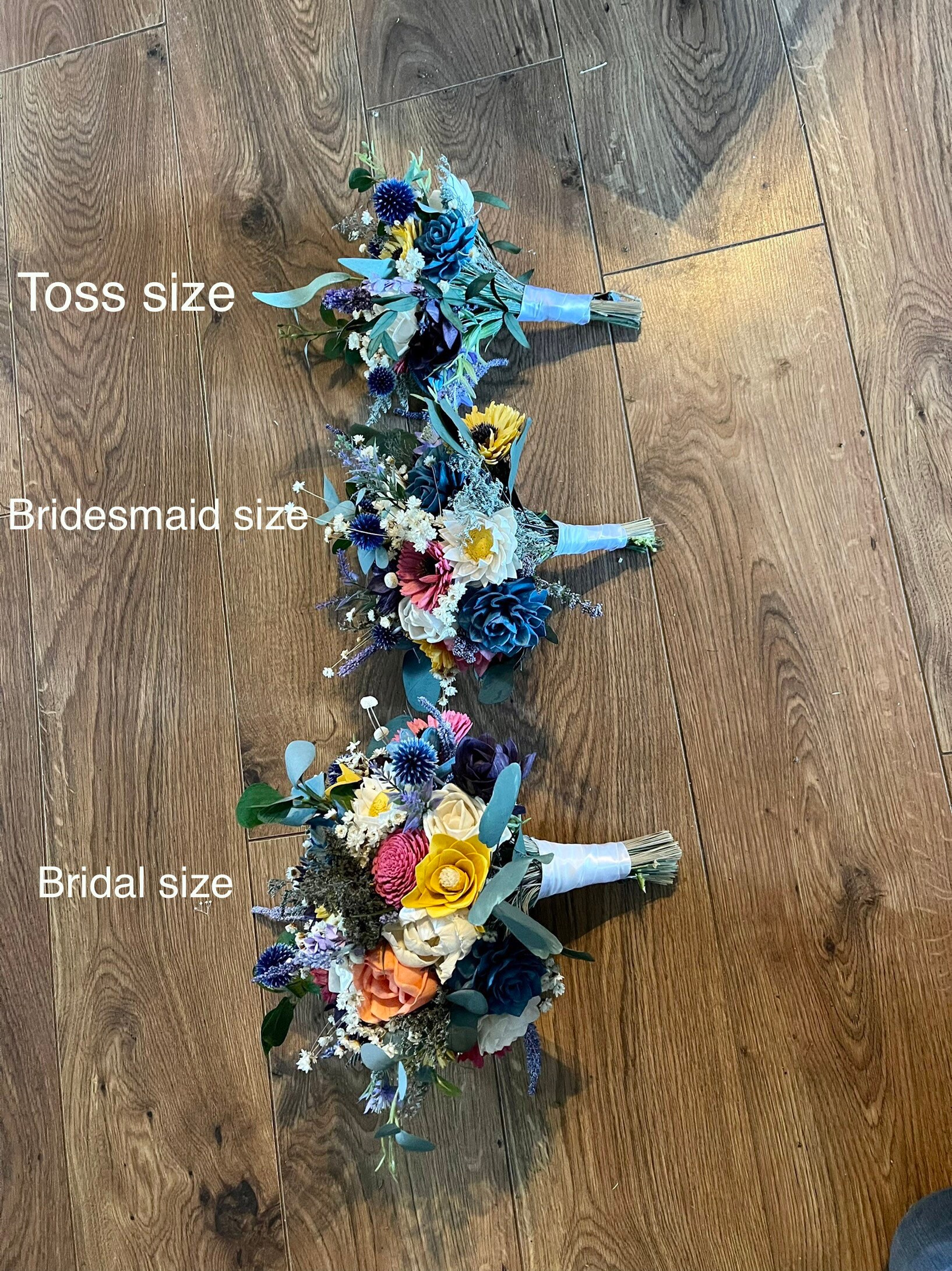 Wildflower Wedding Bouquet | Sola Wood Flowers | Dried