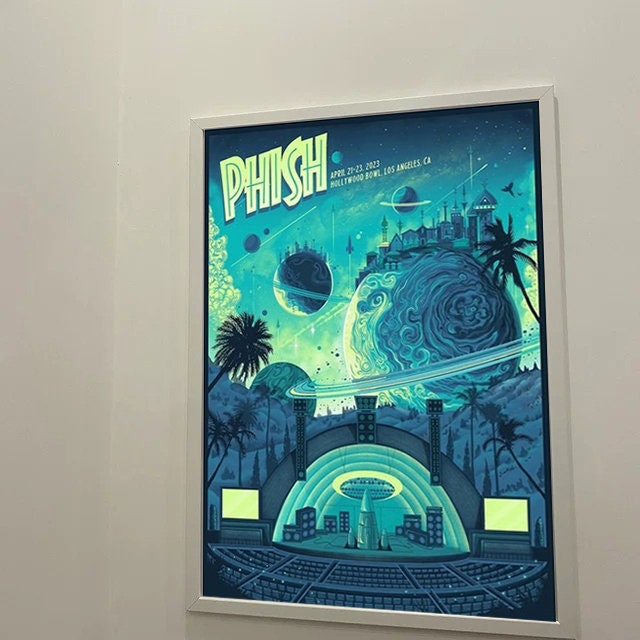 2023 Concert Phish Hollywood Bowl Poster Full Size Unframe Etsy