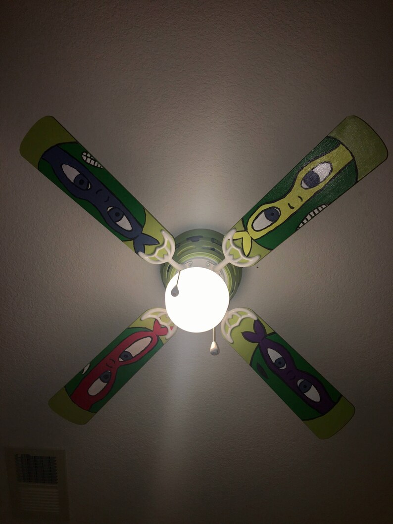 Hand Painted Fans For Kids Bedrooms