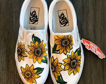 diy sunflower vans