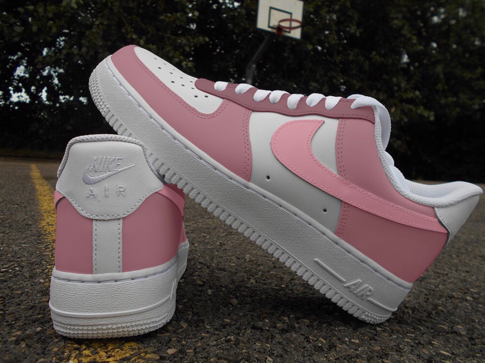 pink velour air force 1