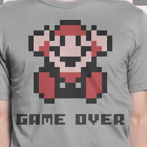 Game Over Mario Bros SVG AI DXF Cutfile