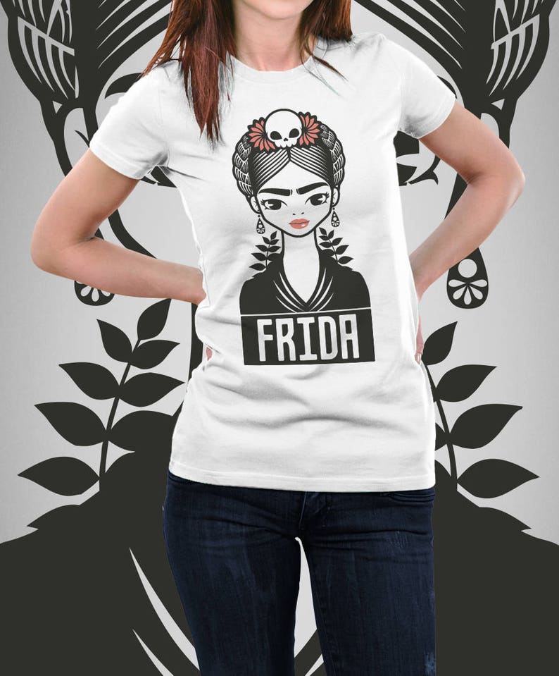 Download Frida Kahlo SVG AI Cutfiles Silhouette Cameo | Etsy