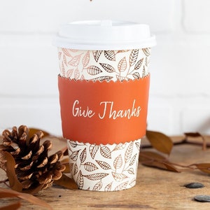 Fall Disposable Cups Etsy