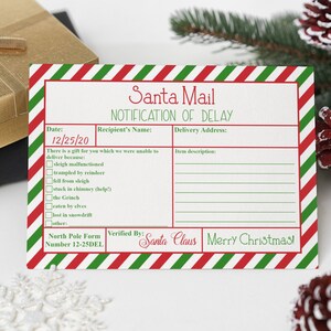 Correio do Papai Noel, presente atrasado, atraso no presente de Natal, presente perdido, aviso de presente atrasado, do Papai Noel, presente para crianças