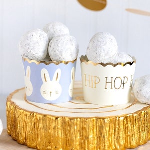 Happy Easter Treat Cups, Easter Baking Cups, Hip Hop Easter, Easter Bunny Treat Cups, Party Favor Cups, Easter Party Favors, Easter Cupcakes image 1