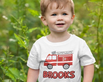 Fire Truck Birthday Shirt, Fire Engine Birthday, Fire Truck Birthday Party, Birthday Shirt, Birthday Boy Shirt, Birthday Girl Shirt, Fireman