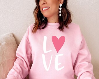 Pink love sweatshirt Clearance