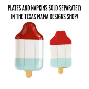 Popsicle Plates, Popsicle Party Supplies, Kids Popsicle Party, Rocket Pop Plates, Summer Popsicles, Kids Party Plates, Ice Cream Party
