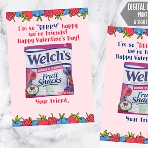 Berry Happy Somos amigos San Valentín, San Valentín para niños pequeños, San Valentín con bocadillos de frutas, San Valentín preescolar, San Valentín de clase, San Valentín con bayas