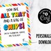 End of Year Gift, Buckets of Fun, Printable, Digital File, Ready for ...