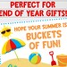 End of Year Gift, Buckets of Fun, Printable, Digital File, Ready for ...
