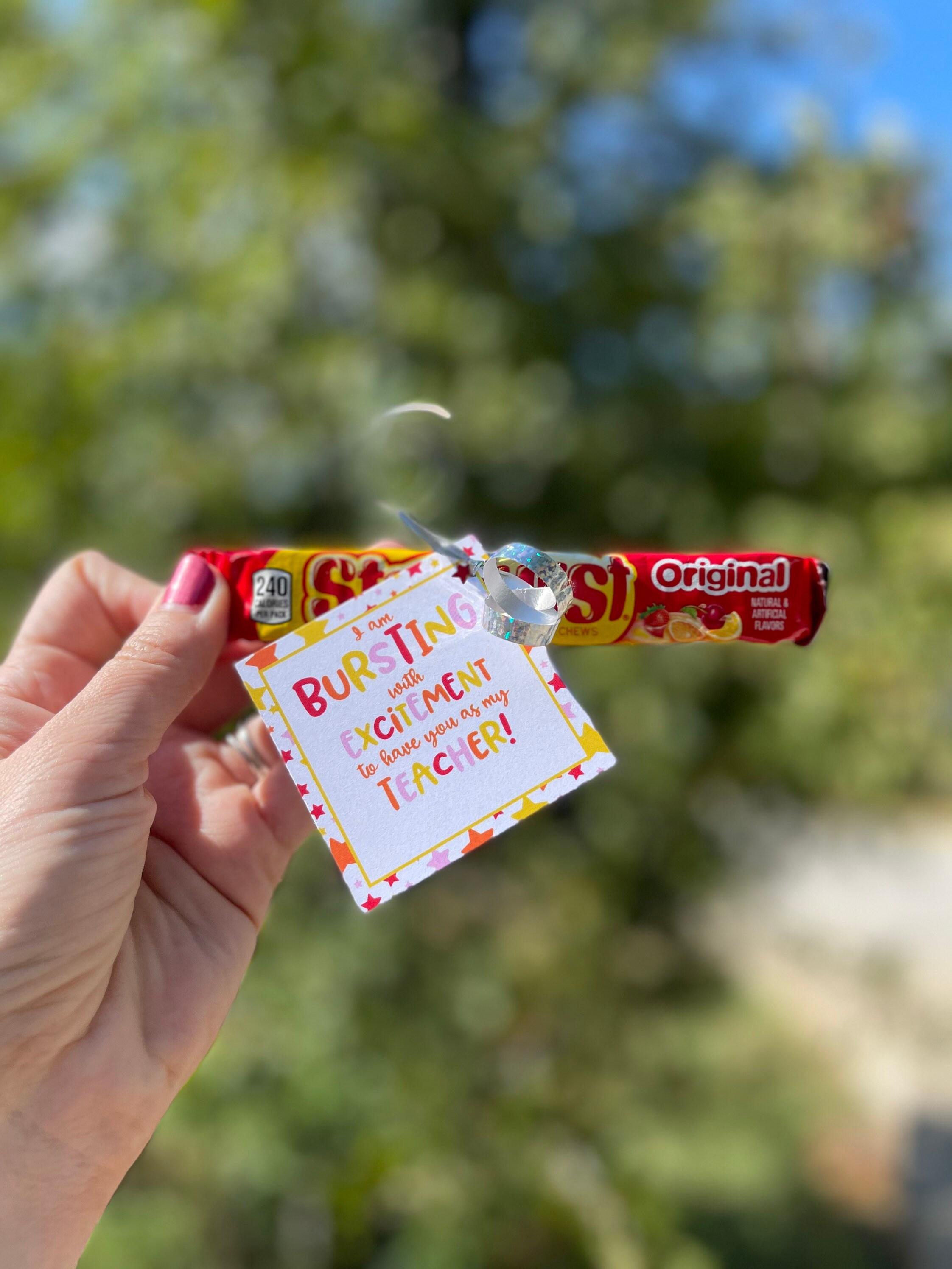Gift for Teacher Bursting With Excitement First Day of - Etsy