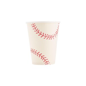 Baseball Party Decor, Baseball Birthday, Baseball Team Party, Baseball Plates, Rookie of the Year, Baseball Theme, Sports Party Supplies 8 Cups Only