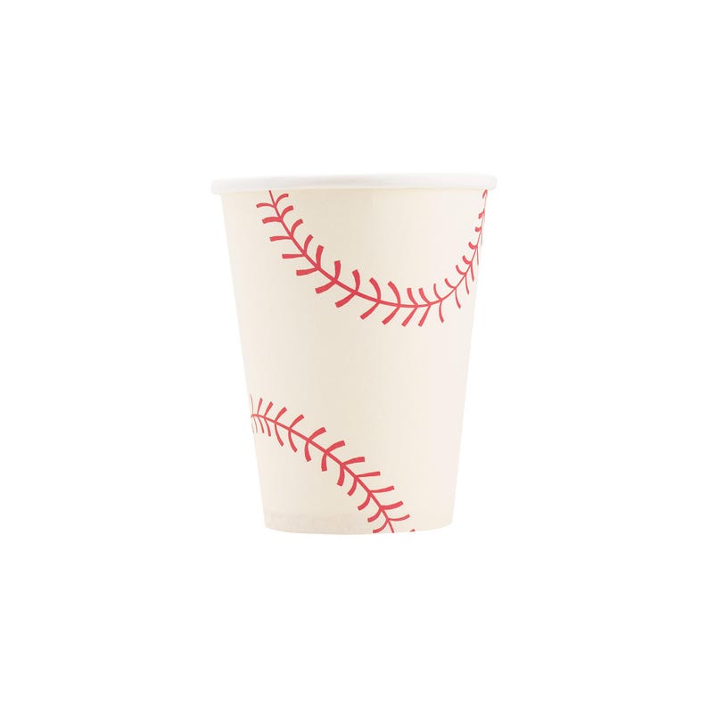 Baseball Party Decor, Baseball Birthday, Baseball Team Party, Baseball Plates, Rookie of the Year, Baseball Theme, Sports Party Supplies 8 Cups Only