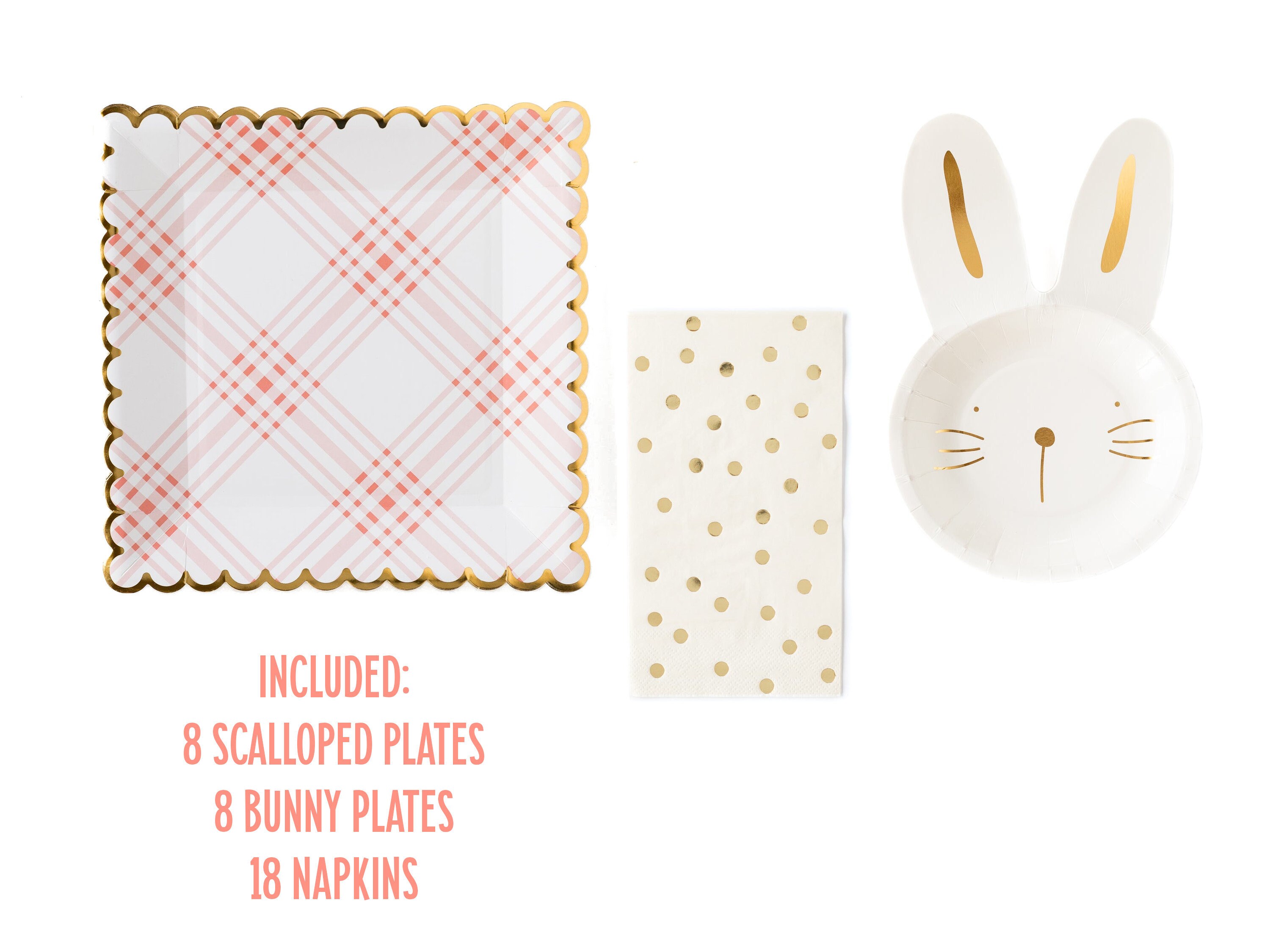 Easter Tableware Set Easter Bunny Plates Plates and Napkins Etsy