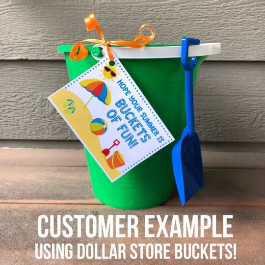 End of Year Gift Buckets of Fun Printable Digital File - Etsy
