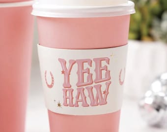 Cowgirl Party Cups, Yee Haw Cups, Cowgirl Birthday Party Supplies, Pink Cowgirl Cups, Western Birthday, Rodeo Birthday, Disco Cowgirl