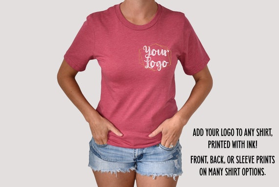 Small Business Logo Shirts PRINTED WITH INK Small Business Owner