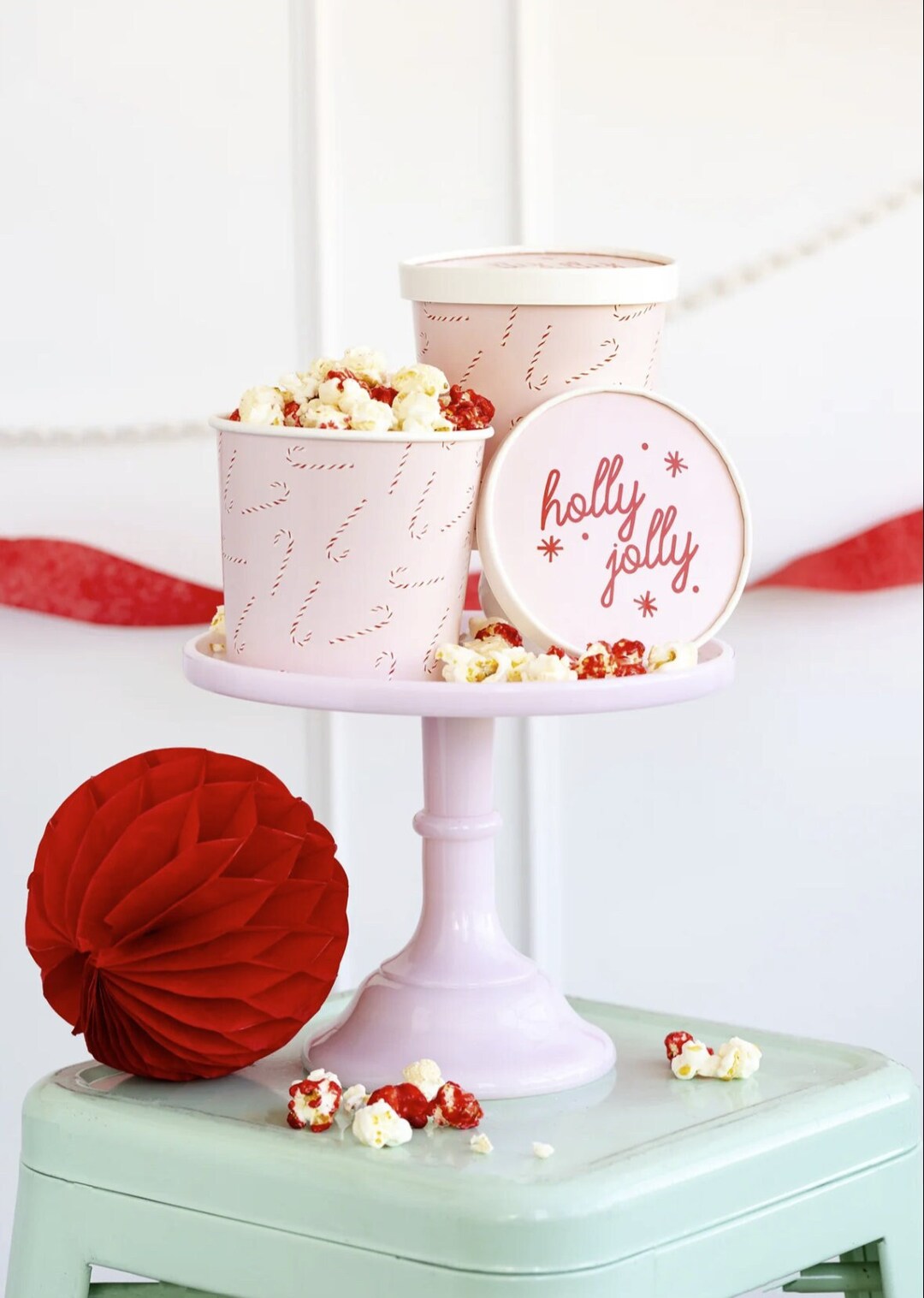 Candy Cane Treat Cups, Candy Cane Party Supplies, Candy Cane Decor, Christmas Favors, Christmas