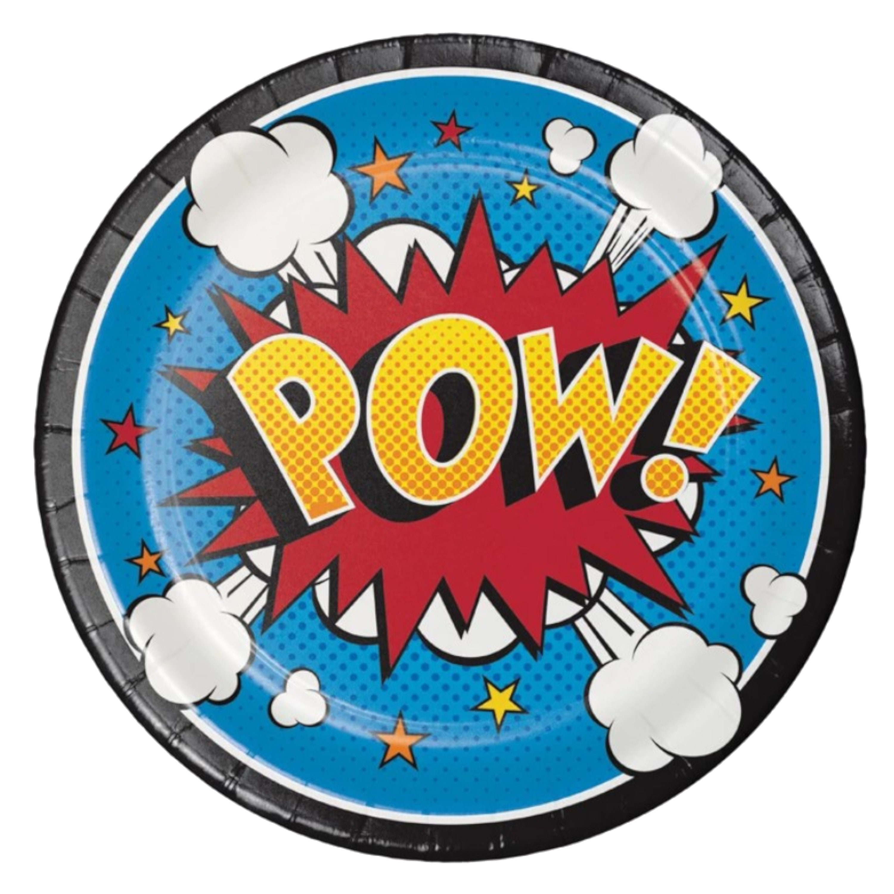Superhero Dessert Plates Superhero Birthday Party Superhero Party Supplies