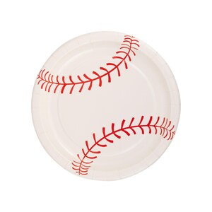 Baseball Party Decor, Baseball Birthday, Baseball Team Party, Baseball Plates, Rookie of the Year, Baseball Theme, Sports Party Supplies 8 Plates Only