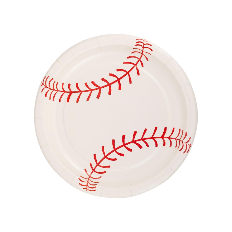 Baseball Party Decor, Baseball Birthday, Baseball Team Party, Baseball Plates, Rookie of the Year, Baseball Theme, Sports Party Supplies 8 Plates Only