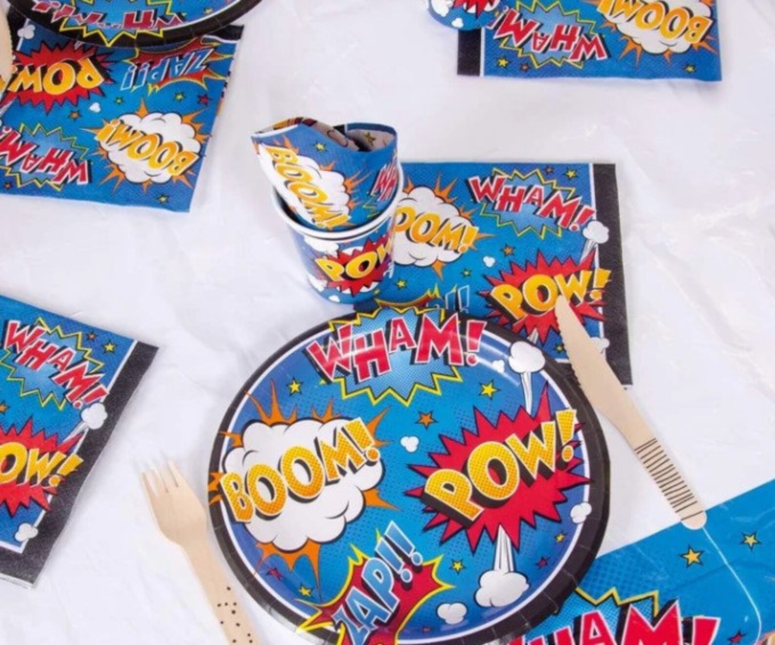 Superhero Party Plates Superhero Birthday Party Supplies Etsy