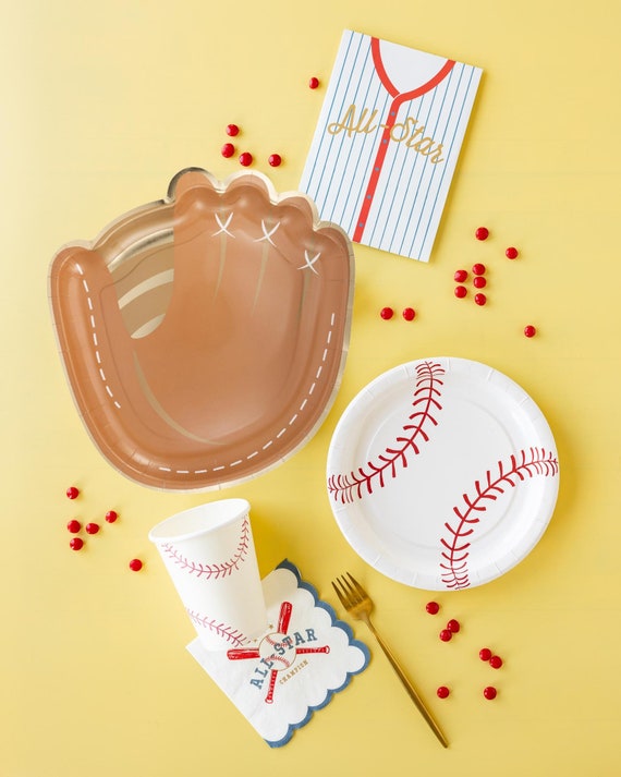 Baseball Party Decor, Baseball Birthday, Baseball Team Party, Baseball Plates, Rookie of the Year, Baseball Theme, Sports Party Supplies