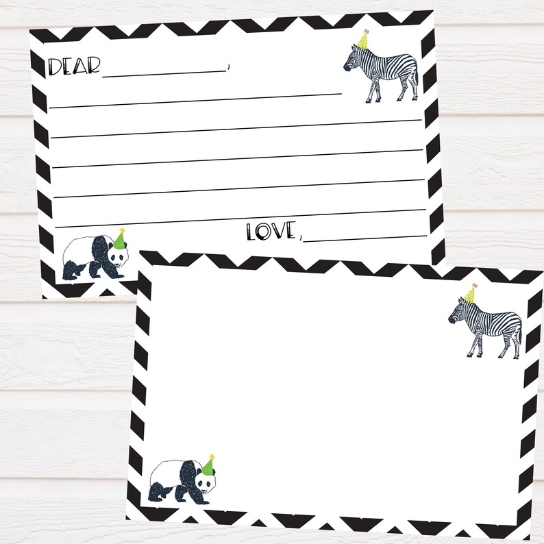 Party Animals Stickers Birthday Party Stickers Kids Address Etsy