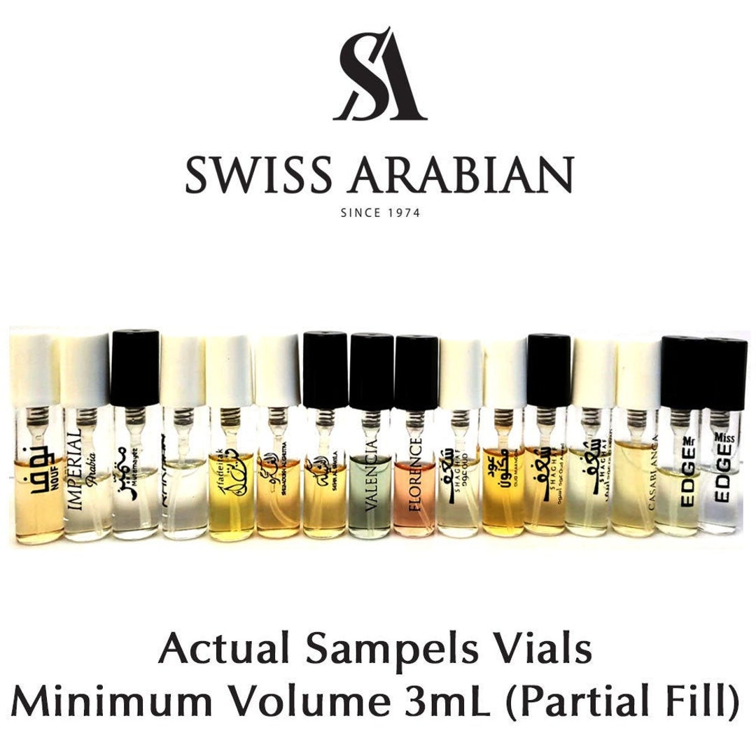 40 Swiss Arabian Designer EDP Fragrance Sample Set women Men 