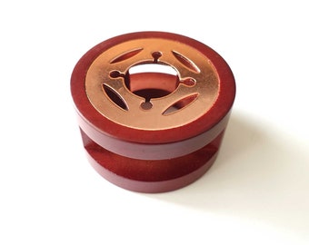 Porte-cuillère à découper en or rose Brûleur de poêle pour faire fondre les cachets de cire