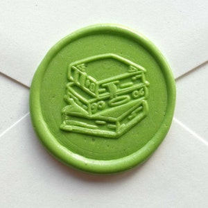 Stack of Books Wax Seal Stamp, Wax Seal Kit or Stamp head