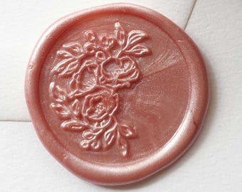 Half Garland wax seal stamp, wax seal kit or stamp head