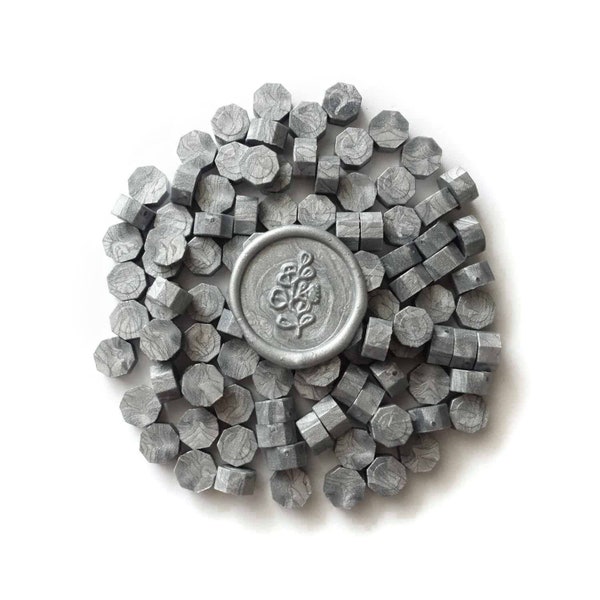 Silver 100pcs sealing wax granules tablets beads pellets