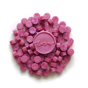 Fuchsia Felroze 100 stuks Waxafdichtingskorrels Kralenpellets