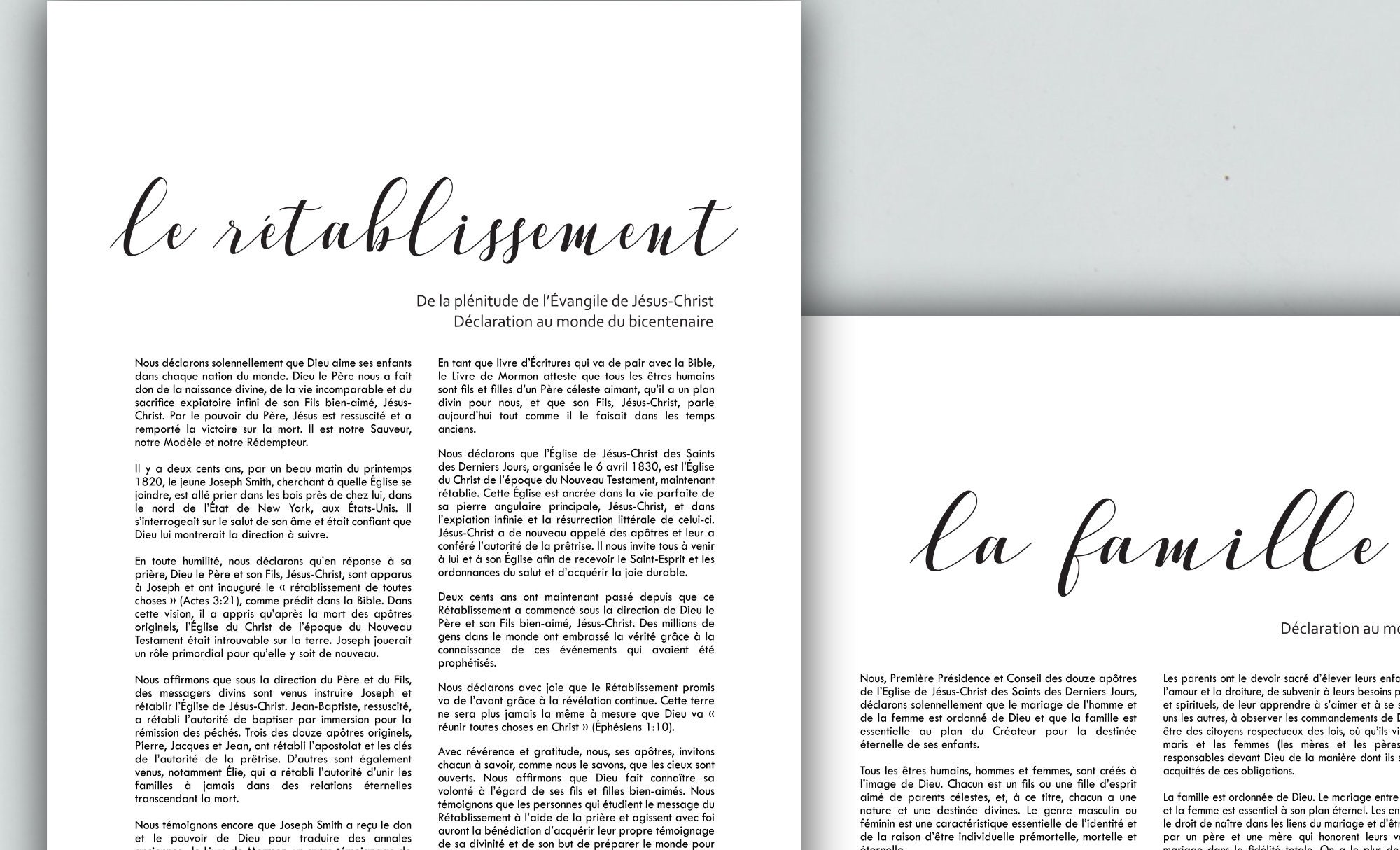 Les 4 Declarations De Leglise De Jesus Christ Des Saints Des Etsy